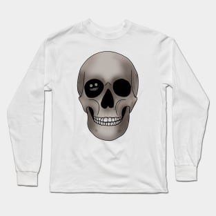 Even Happier On The Inside Skull Long Sleeve T-Shirt